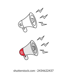 Megaphone Line Icon Vector Design.