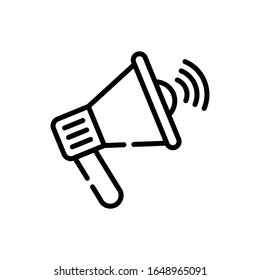 Icono de línea Megaphone.ilustración vectorial. EPS 10