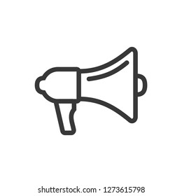 Megaphone line icon vector image