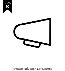 megaphone line outline new icon designs logo vector illustration template