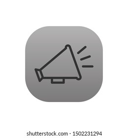 Megaphone  - Line Vector Icon