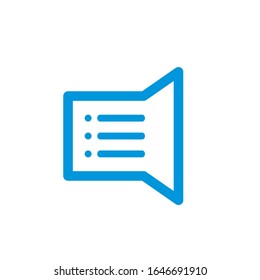 diseño del logotipo megaphone moderno