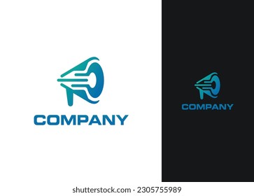 Megaphone Logo-Design - Logo-Design-Vorlage