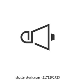 Megaphone logo design template vector illustration