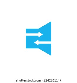 Megaphone logo design vector sign