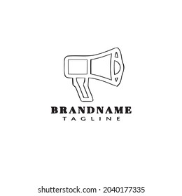 Design-Vorlage für das Megaphon-Logo, moderne Vektorgrafik