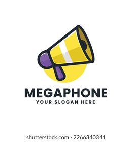 Megaphone Logo Illustration Icon Template