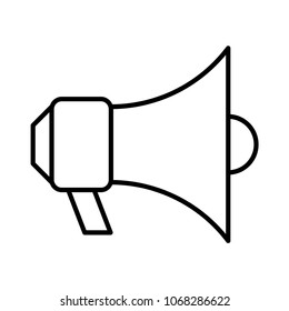 Megaphone Loud Speaker Stock Vector (Royalty Free) 1068286622 ...