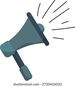 ícone de alto-falante alto-falante megaphone em estilo de vetor plano