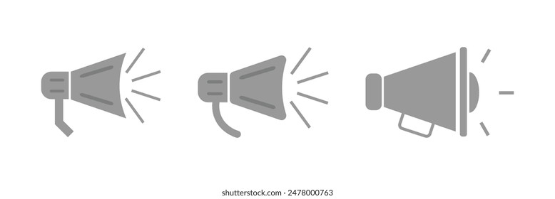 Megaphone loud speaker icon. Toa line icon with simple and modern design. Speaker icon. Eps 10.