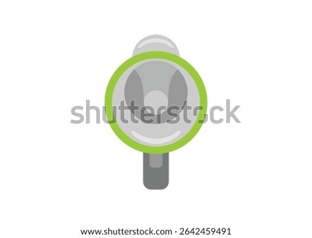 Megaphone. Loud speaker. Simple flat illustration. Front view.