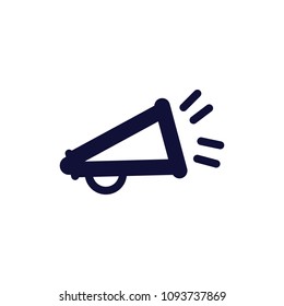 Megaphone, loud speaker vector icon