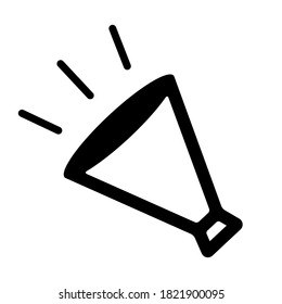 Megaphone, loud speaker vector icon illustration (customer's voice )