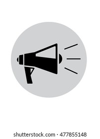 megaphone / loud / voice / vector