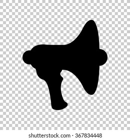 Megaphone; loudspeaker  - black vector icon