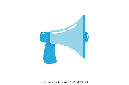 Megaphone, Loudspeaker cartoon vector illustration. Alert and announcement symbol.