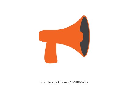Megaphone, Loudspeaker cartoon vector illustration. Alert and announcement symbol.
