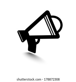 Megaphone, loudspeaker icon 