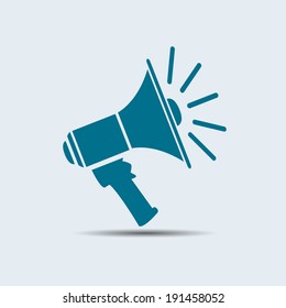 Megaphone, loudspeaker icon