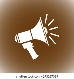 Megaphone, loudspeaker icon