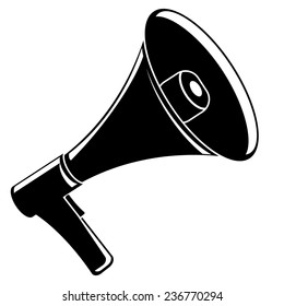 Megaphone, loudspeaker icon