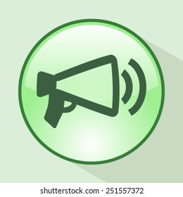 Megaphone, loudspeaker icon