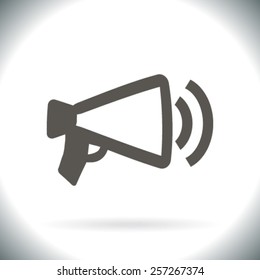 Megaphone, loudspeaker icon