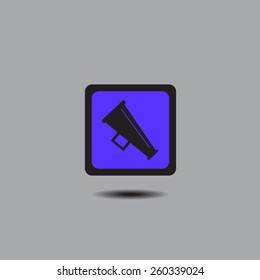 Megaphone, loudspeaker icon.