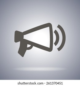 Megaphone, loudspeaker icon