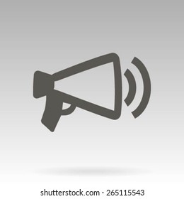 Megaphone, loudspeaker icon