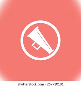 Megaphone, loudspeaker icon.