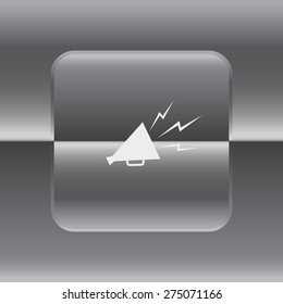 Megaphone, loudspeaker icon.