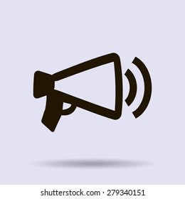 Megaphone, loudspeaker icon