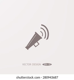 Megaphone, loudspeaker icon.