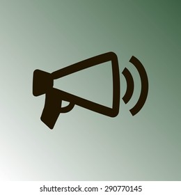 Megaphone, loudspeaker icon