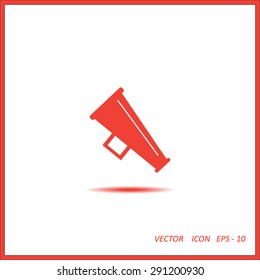 Megaphone, loudspeaker icon.