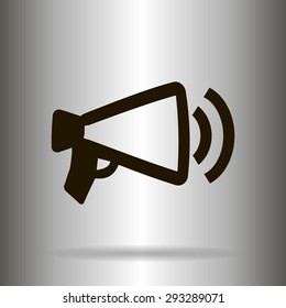 Megaphone, loudspeaker icon