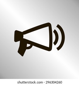 Megaphone, loudspeaker icon