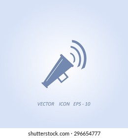  Megaphone, loudspeaker icon.