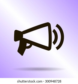 Megaphone, loudspeaker icon