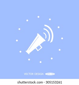 Megaphone, loudspeaker icon.