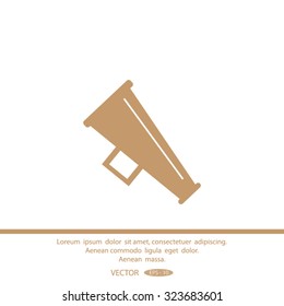 Megaphone, loudspeaker icon.