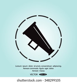 Megaphone, loudspeaker icon.