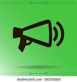 Megaphone, loudspeaker icon