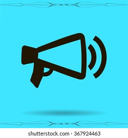Megaphone, loudspeaker icon