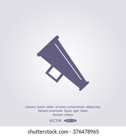 Megaphone, loudspeaker icon.