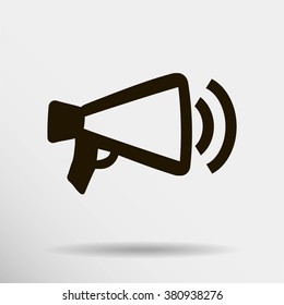 Megaphone, loudspeaker icon
