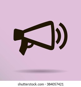 Megaphone, loudspeaker icon