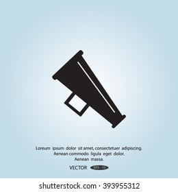 Megaphone, loudspeaker icon.