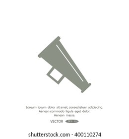 Megaphone, loudspeaker icon.